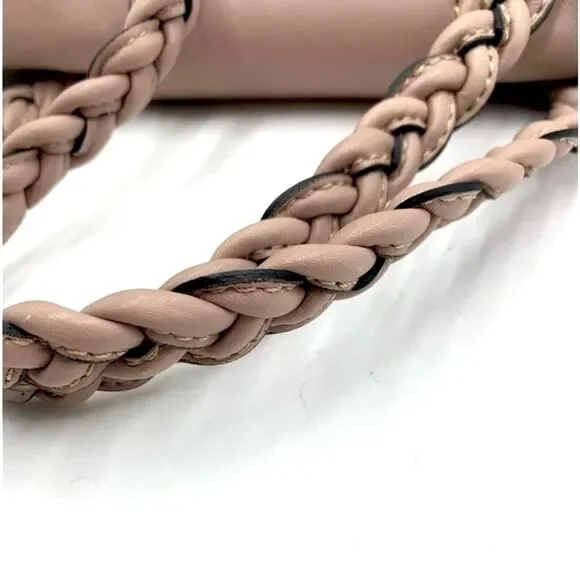 Auth Valentino Gavarini Histoire Satchel Preloved Pristine Pale Pink Beige - Picture 15 of 16